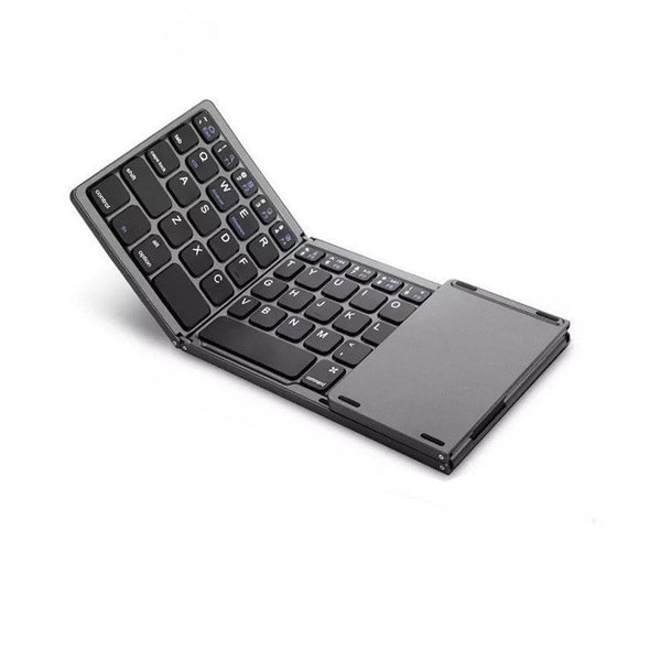 Bi-fold/Three Fold Wireless Foldable Keyboard Computer Office Silent Ultra-thin Portable Keyboard Three Systems Universal
