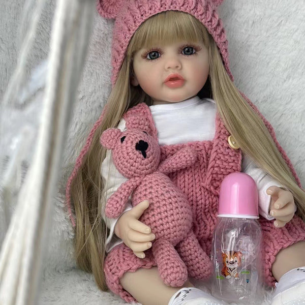 Lifelike Baby Reborn Doll With Full Silicone Body, Newborn Princess