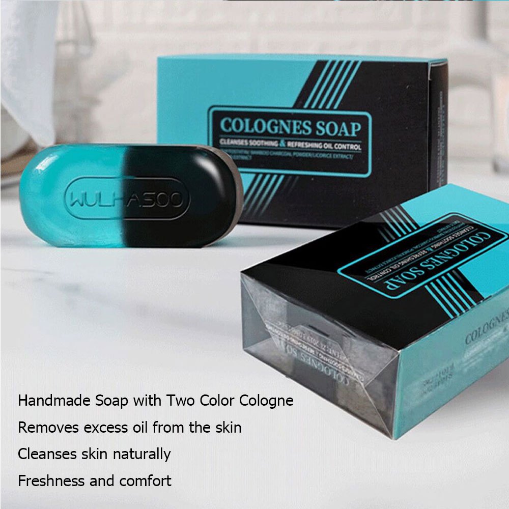 4pcs Two-color Cologne Handmade Soap, Suitable For Both Men And Women, Moisturizing, Cleansing And Firming, Fresh And Comfortable, Naturally Cleansing The Skin, Gentle And Skin-friendly, With Dense Foam