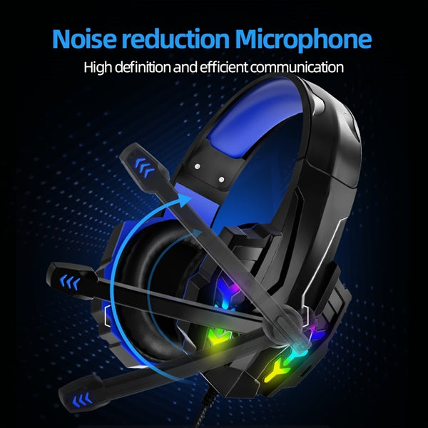 Gaming Headset With Microphone, Wired Gaming Headphones