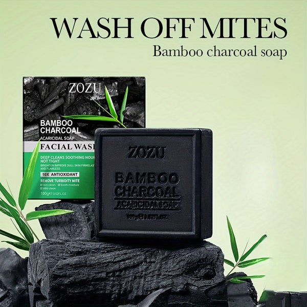 Rejuvenate Your Skin with Bamboo Charcoal Soap - Deep Hydration, Exfoliation & Moisturizing for All Skin Types!