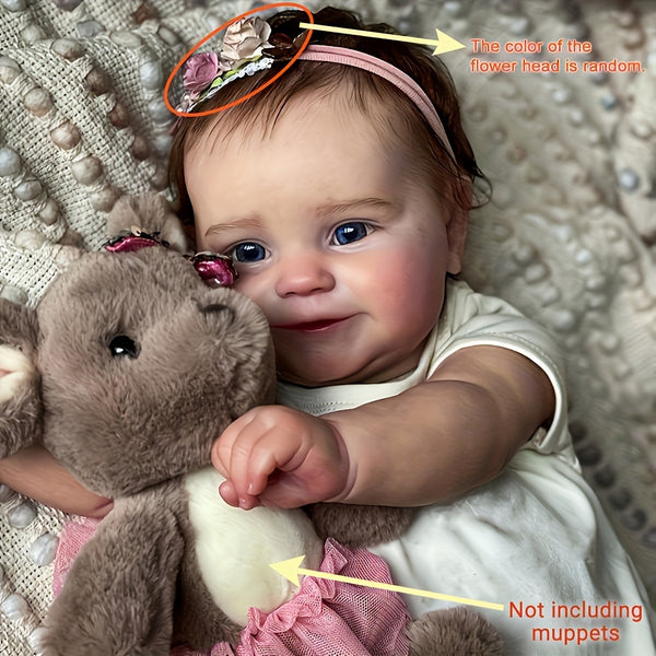 Reborn Doll Lifelike Real Soft Touch With Hand-Rooted Hair