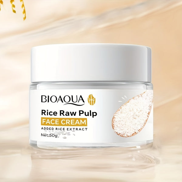 Rice Raw Cream, Moisturizing Skin Care Products, Contains Pure Natural Ingredients Effective Moisturize And Smooth Skin, Easy Absorption, Non Greasy, Suitable For All Skin Types