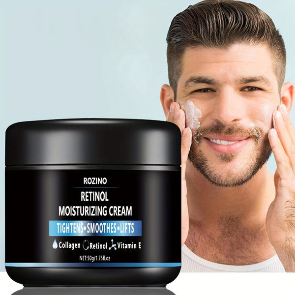 Men's Retinol Moisturizer, Firm Smooth Skin, Improve Skin Elasticity, Vitamin E Oxidant Resistant Cream, Delay Aging And Rejuvenate Skin
