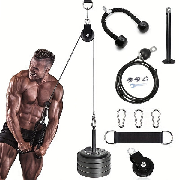 1 Set Fitness Pulley Cable For Weightlifting Machine.