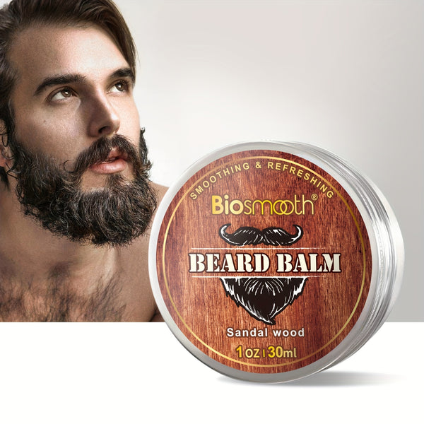 Beard Blam, Sandal Wood Scented Beard Blam, Moisturizing And Smoothing Beard, Natural Beard Blam