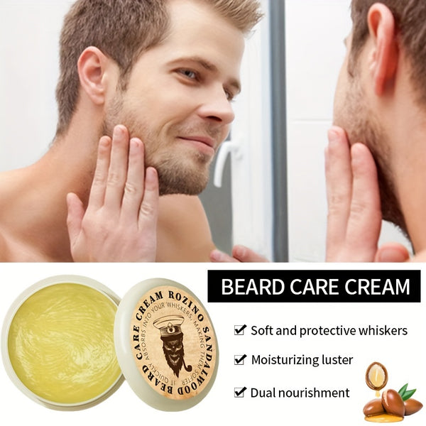 Beard Care Cream, Contains Plant Extract Gentle Care For Beard, Strengthens Beard Roots, Replenishes Moisture, And Makes Beard More Moist And Stylish