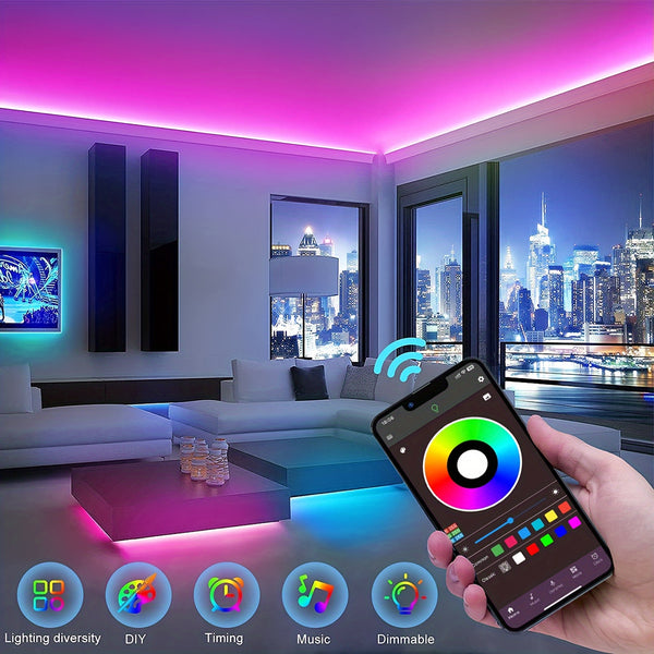 Led Strip Lights, Change Color In Sync With Music.
