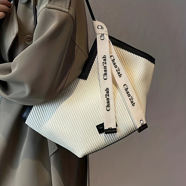 Love Design Tote Bag, Trendy Large-capacity Shoulder Bag