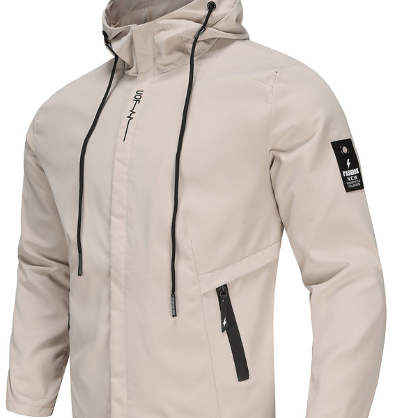 Men's Hooded Jackets By Activity, Casual Zipper Pocket Thin Jacket For Spring Summer New Generation