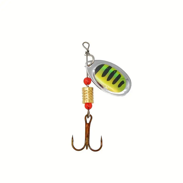 10pcs/Set Fishing Lure Spinnerbait Bass Trout Salmon Hard Metal Spinner Baits Kit with Tackle Boxes