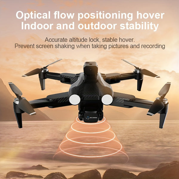 F167 Advanced Drone with 3pcs Batteries: ESC Dual Camera, Optical Flow Hovering, 540° Obstacle Avoidance, 8-Level Wind Resistance, Foldable Indoor/Outdoor RC Quadcopter Toy Model Aircraft Holiday Gift