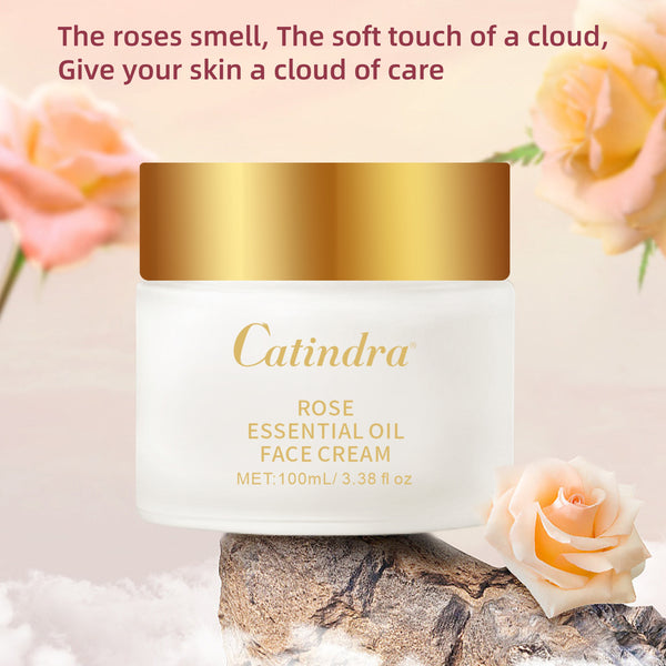 100g Rose Essential Oil Moisturizing Face Cream Lasting Moisturizing Firm Skin Smooth Wrinkles Reduce The Look Of Aging Men And Women Can Use