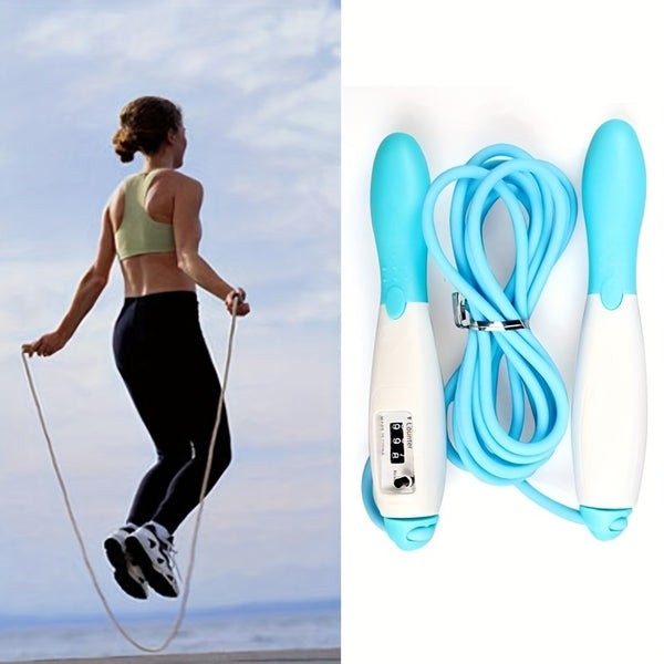 1pc Calories Counted Fitness Jumping Rope, For Indoor Outdoor Training Sports