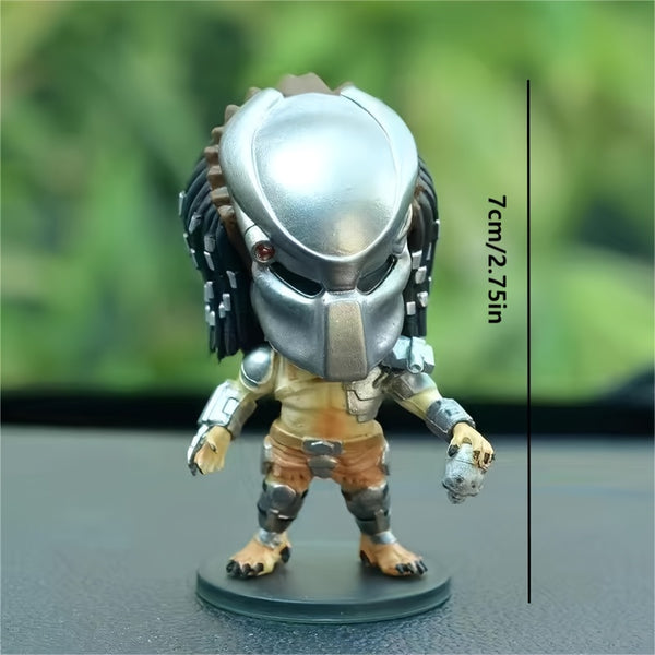 7cm/2.75in Action Figure Model Toy: Outer Space Hunter, mini figurines Collect people.home decorations, Christmas, Halloween, Thanksgiving gift, Perfect gift for boys