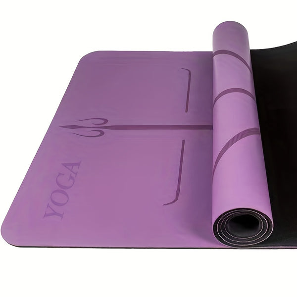 Experience Comfort & Stability with Laser-Engraved Non-Slip Quick-Dry Yoga Mat!