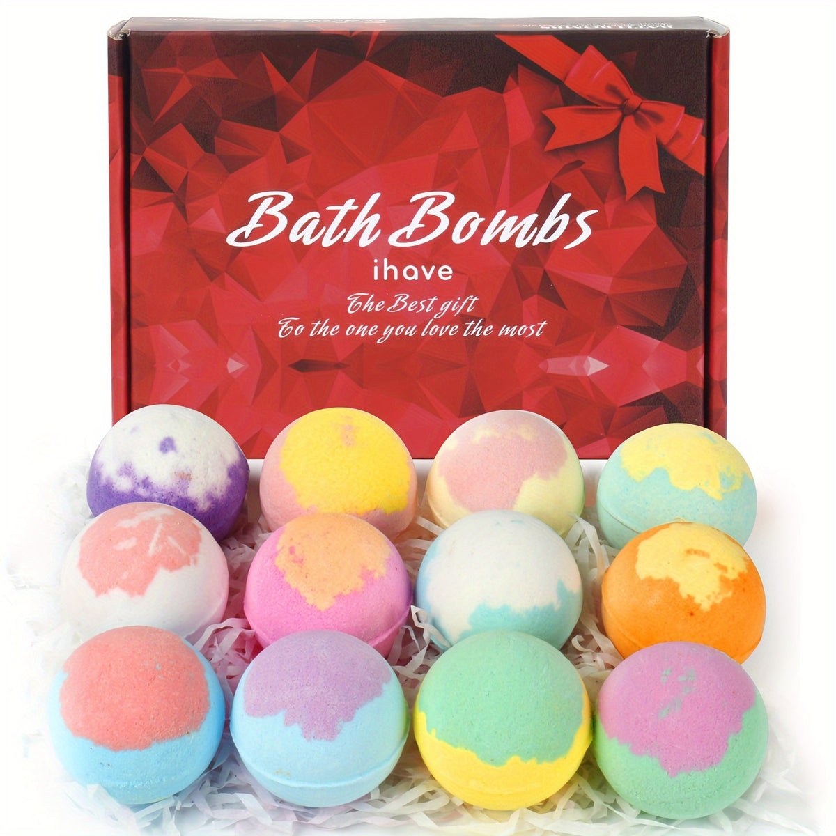 2/12pcs Bath Salt Bombs Ball, Dry Skin Moisturize Exfoliating, Soaking Bath Salt Ball With Essential Oil, Handmade Fizzy Balls Perfect For Bubble & Spa Bath, ideal For Birthday Gifts, Gifts for Women Mothers' Day