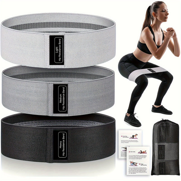 3pcs Resistance Bands For Working Out, Elastic Bands, Exercise Bands For Legs & Hip Training