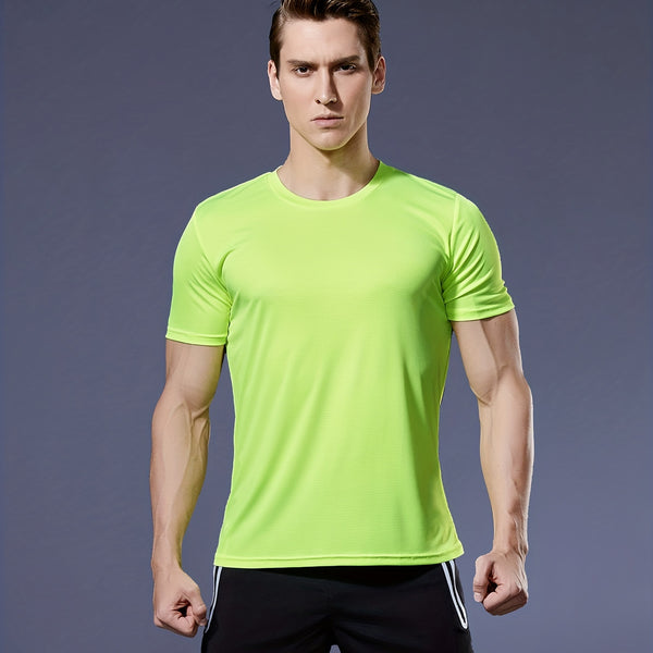 Men's Short Sleeve Ultralight Athletic T-Shirt: Quick Drying Lightweight Performance For Running, Training, Fitness & Gym Workouts