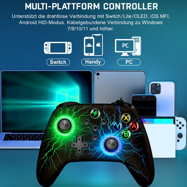 Wireless Pro Controllers With Lightning RGB Light
