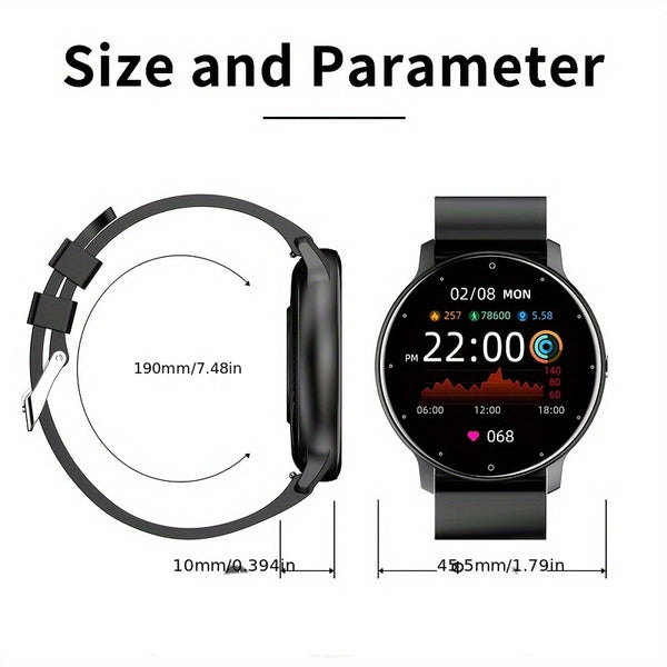 Canmixs Smart Watch, Two Strap Full Touch Screen Waterproof