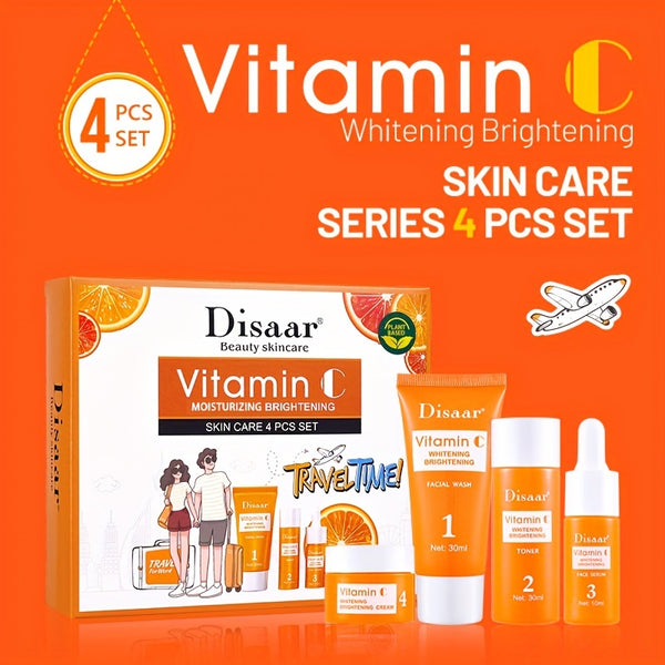 Vitamin C & Hyaluronic Acid Facial Care Set, Hydrate, Moisturize & Firm Skin - Perfect Gift For Any Occasion Gifts