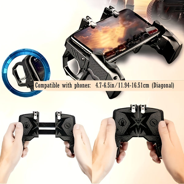 Mobile Game Controller Phone Gamepad For PUBG Four-finger Shooter Trigger
