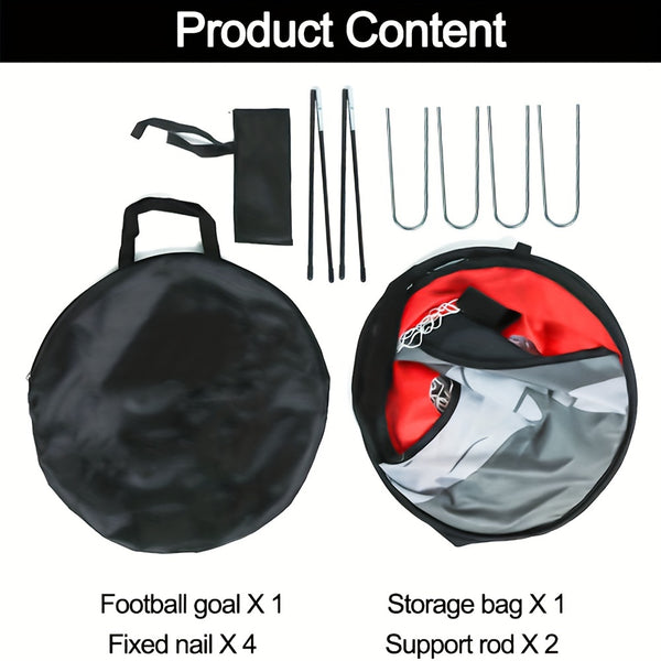 Nylon Football Training Target Net, Portable Sports Soccer Goal