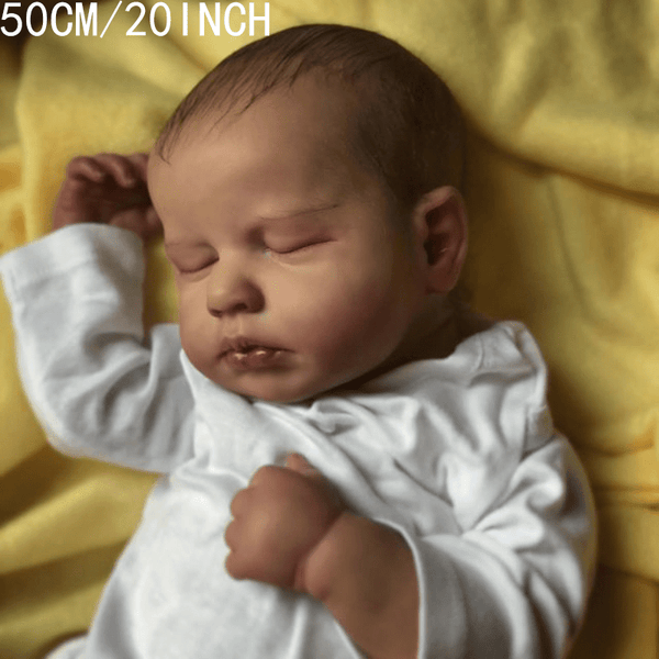 Soft Silicone Reborn Baby Doll - 20inch Realistic 3D-Painted