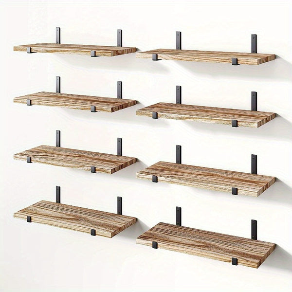 1pc Wall Rack Floating Shelf Flat Plate Display Rack