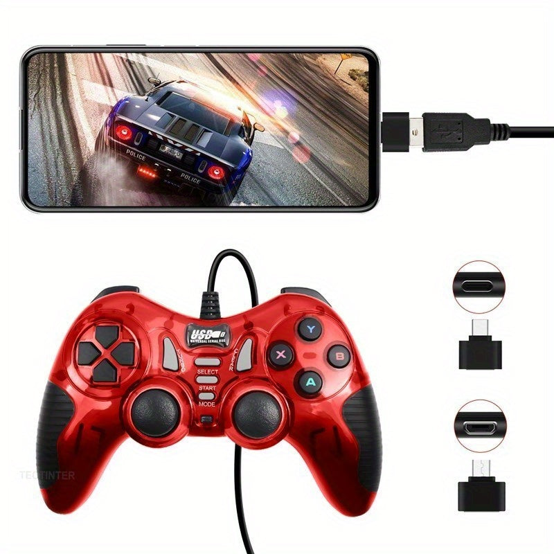 Game Controller, USB Wired Gamepad For Laptop Computer Accessories, Game Console