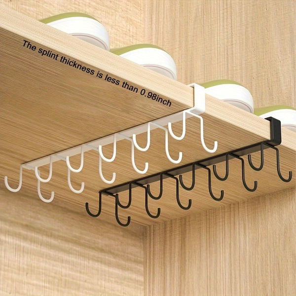 Kitchen Cup Storage Rack With 12 Hooks