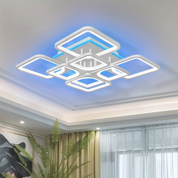 1pc Ceiling Light, Dimmable Light With Smart LED Ambient.