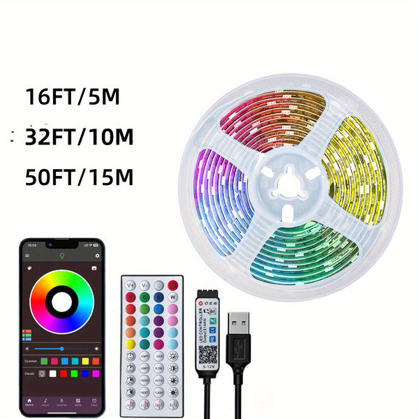 Led Strip Lights, Change Color In Sync With Music.