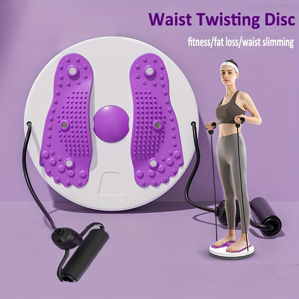 Waist Twisting Disc With Handles, Trims Waist Arms Hips And Thighs.