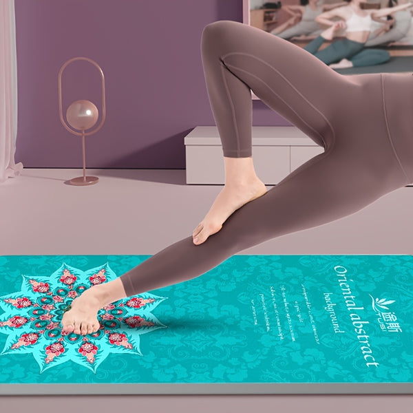 Creative Printed TPE Yoga Mat, Sports Fitness Mat, Indoor Outdoor Yoga Pilates Training Mat