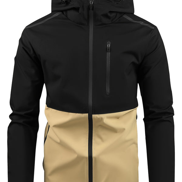 Men's Lightweight Hooded Jackets By Activity, Casual Jacket With Zipper Pockets For Fitness Outdoor Activities