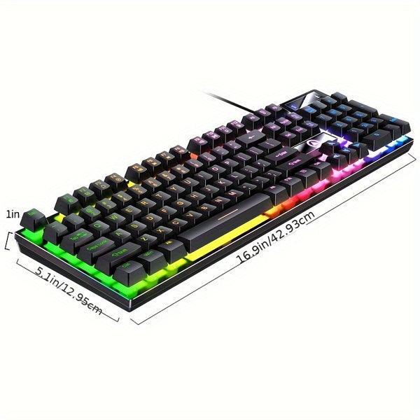 YINDIAO K500 Keyboard: Enjoy A Quiet, Responsive Gaming & Office Experience With A Universal USB Wired Keyboard