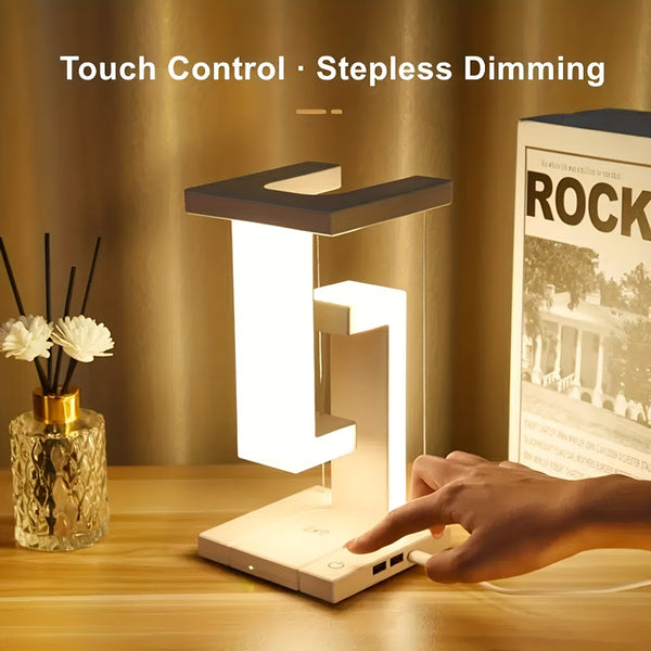 1pc LED Night Lamp, Creative Physics Balance Suspension.
