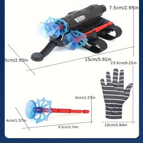 Launcher, Spider Spray Wrist Children's Toy, Launcher Rotation Spray Watch, Suction Cup Can Be Pasted On The Wall, Soft Bullet Gun Wrist Toy