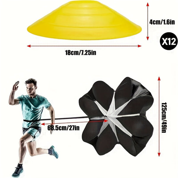 Football Training Agility Ladder Set, With Disc Cones