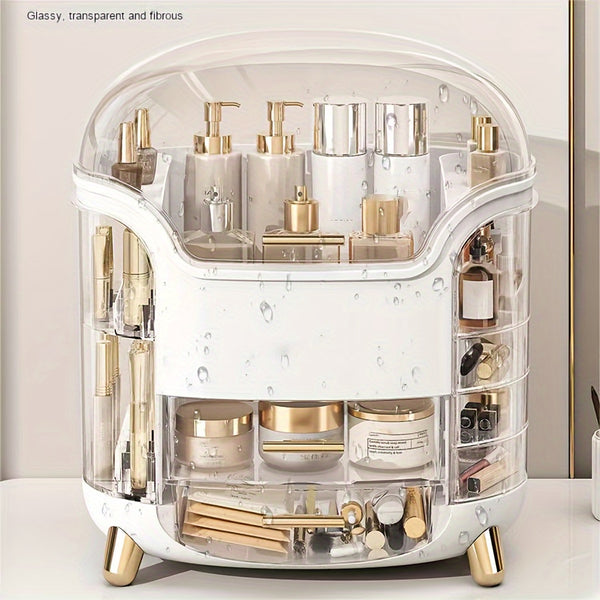 Large Transparent Cosmetic Storage Box - Portable