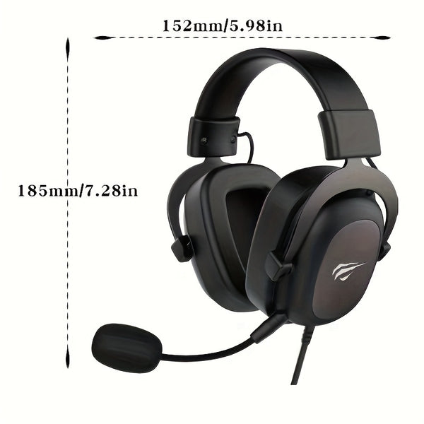 HAVIT surround sound wired headphones for video music and games