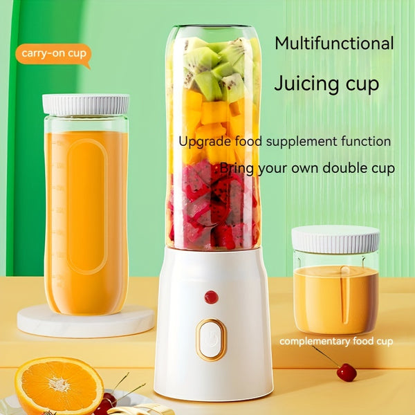 Electric Juicer Cup, Optional Double Cup Portable Charging
