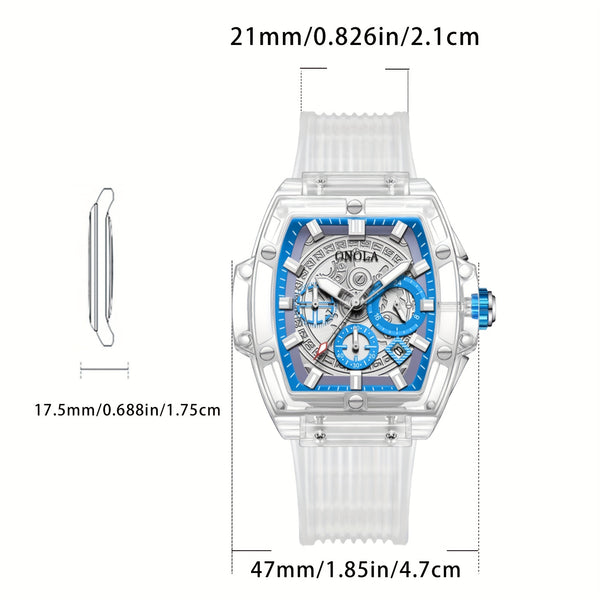 Popular Men's Watch, Sports Chronograph Waterproof Quartz Watches