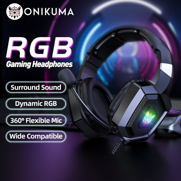 ONIKUMA K8 Gaming Headset Lightweight Fashionable Cool