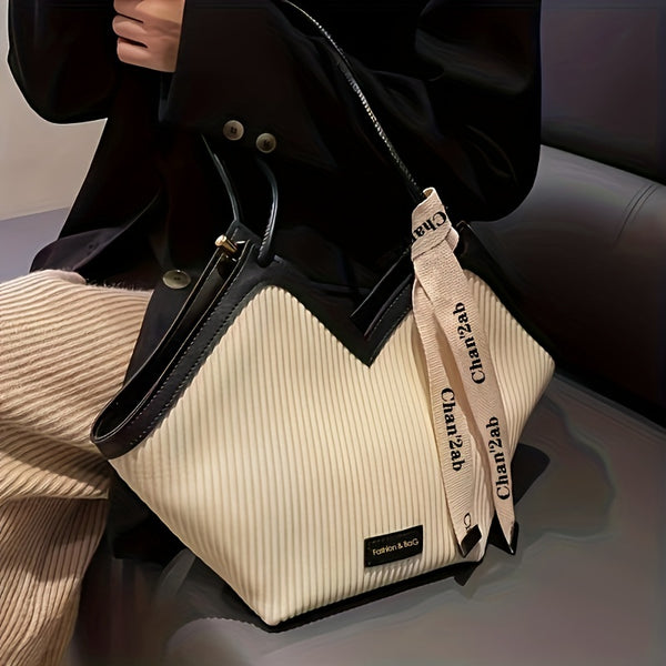 Love Design Tote Bag, Trendy Large-capacity Shoulder Bag