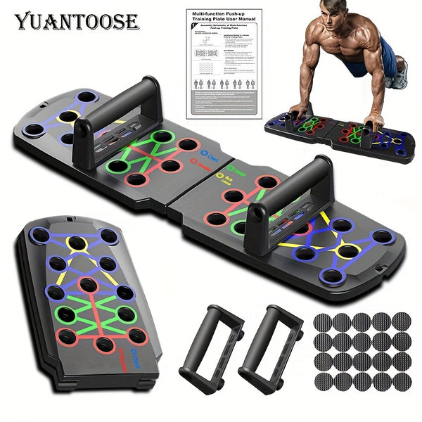 Multifunctional Folding Push-up Board For Home And Gym Workouts