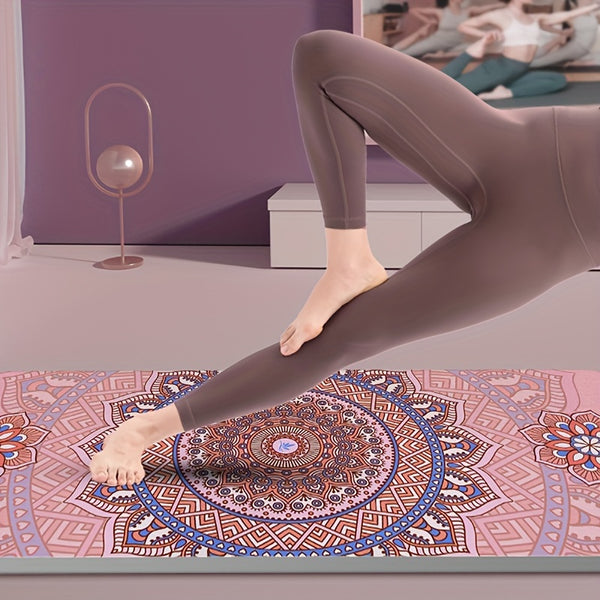 Creative Printed TPE Yoga Mat, Portable Yoga Pilates Training Equipment