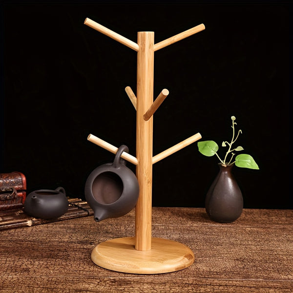 Mug Hook, Household Wooden Vertical Mug Cup Storage Holder